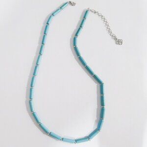 Kendra Scott Blue Turquoise Bamboo Necklace